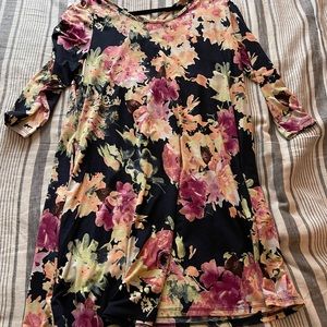 Navy Floral Tunic